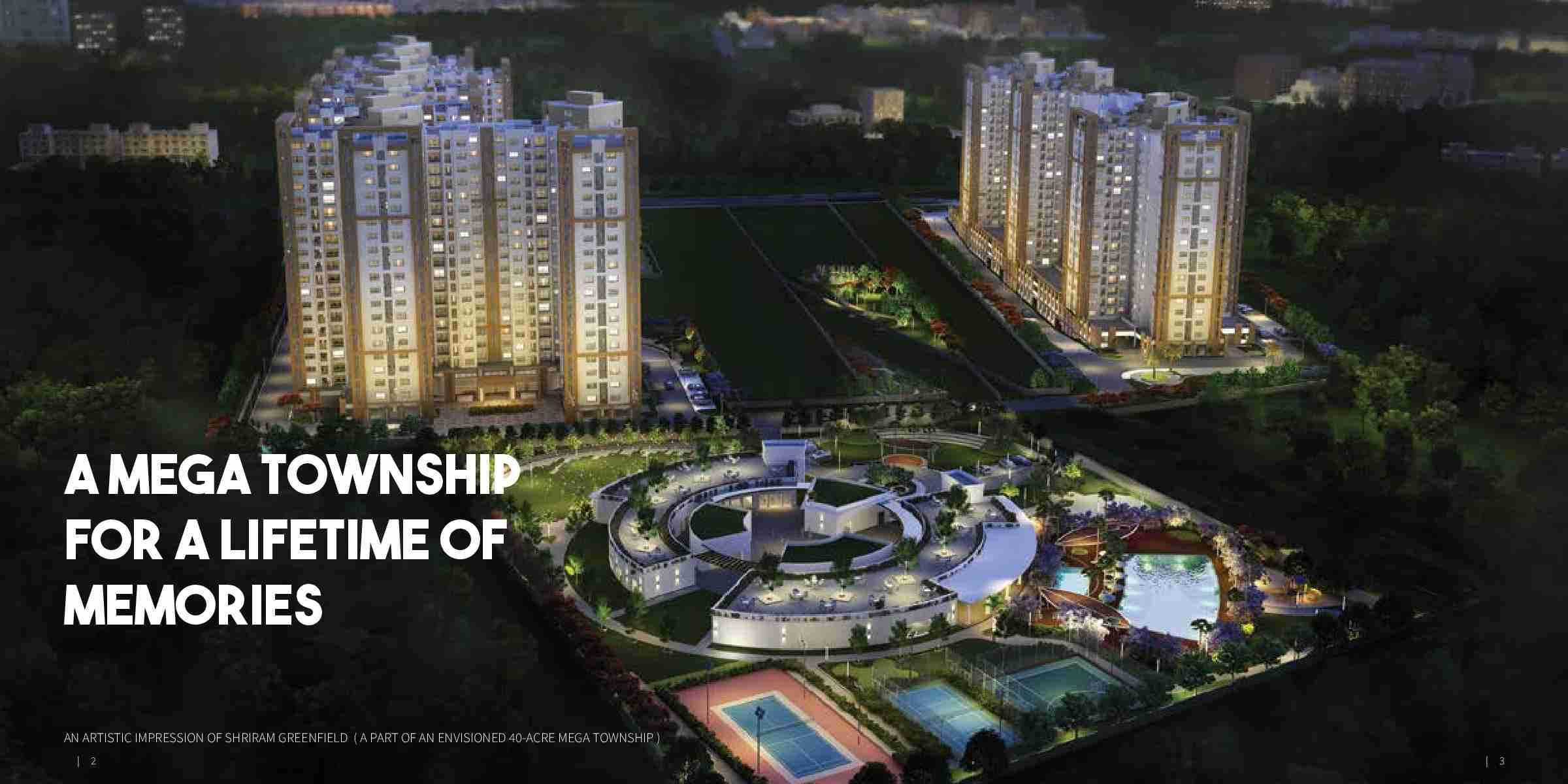 A mega township for a lifetime of memories at Shriram Greenfield O2 Homes in Bangalore